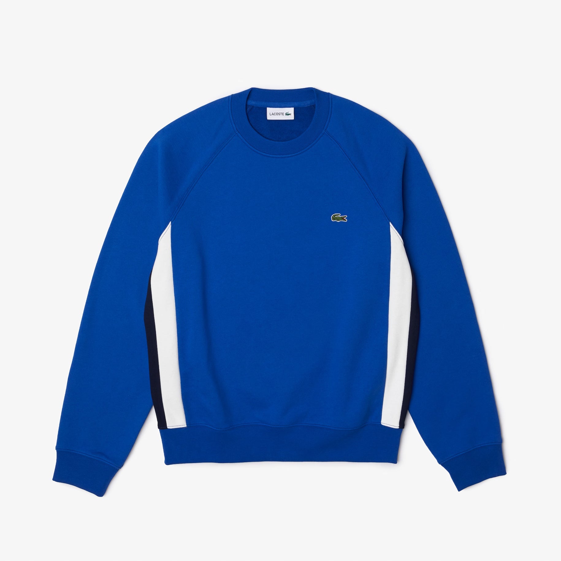 Men’s Lacoste Brushed Fleece Colourblock Sweatshirt - Lacoste SWEATERS THE MIX