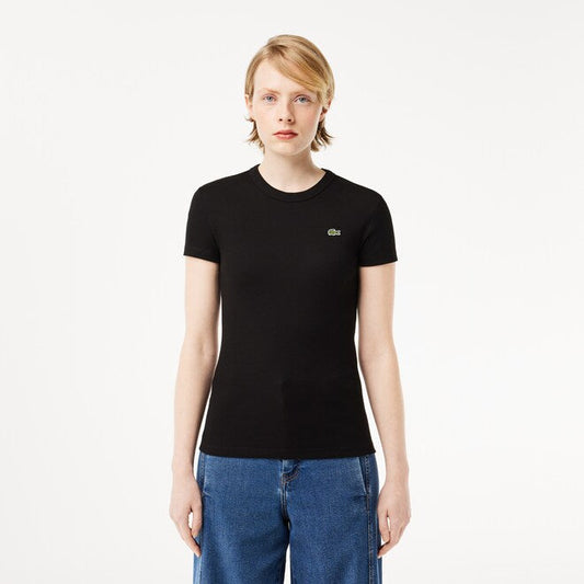 Lacoste Women's Slim Fit Organic Cotton T-shirt