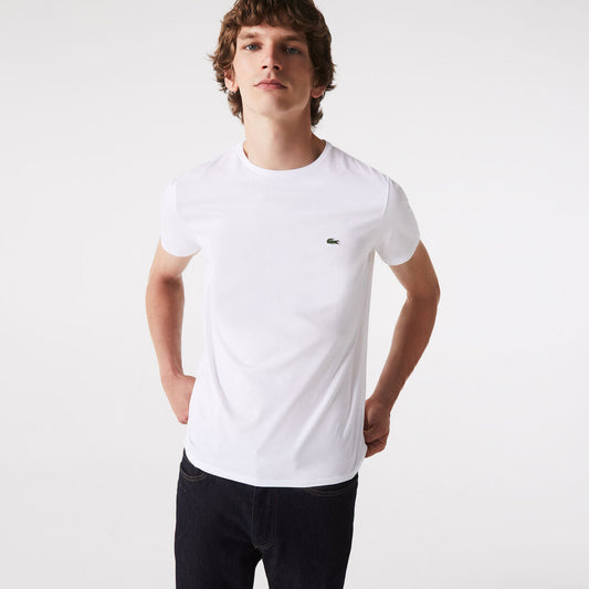 Lacoste Men's Crew Neck Pima Cotton Jersey T-Shirt - Lacoste Apparel THE MIX