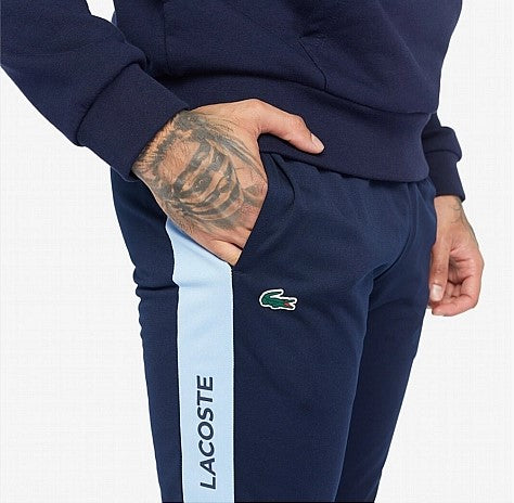 Lacoste Ripstop Tennis Track Pants - 5 - L / GE5 / Blue/White - Lacoste Apparel THE MIX